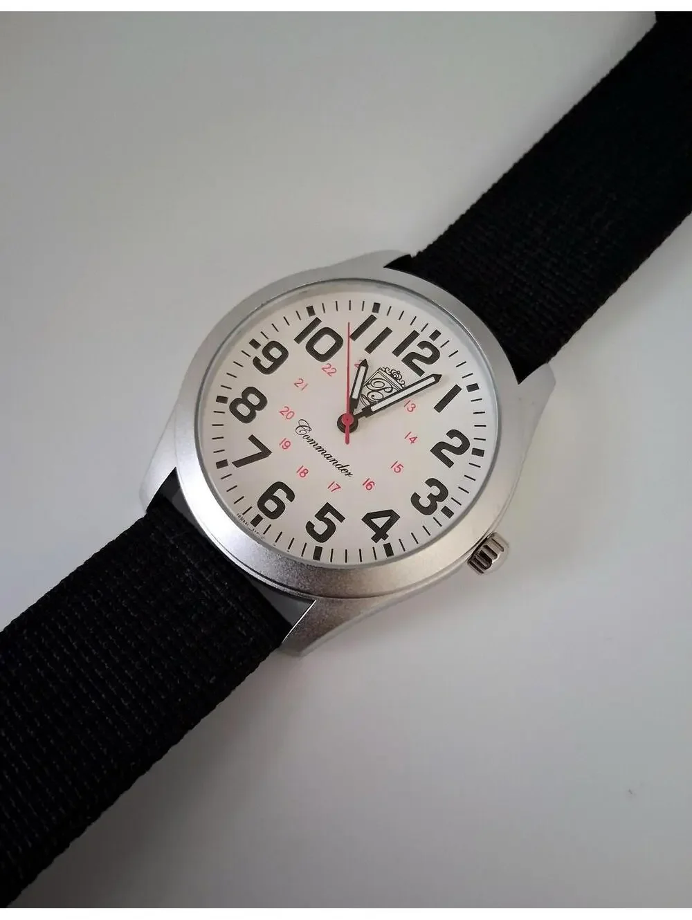 NEW Pierre Lucerne Commander WW2 Style Navy Men's‎ Watch